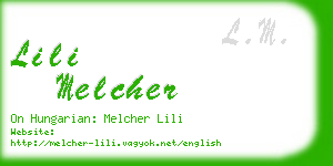 lili melcher business card